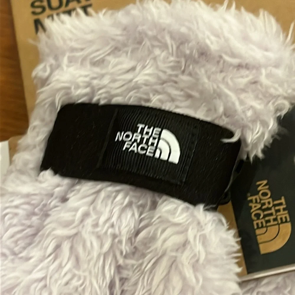 The North Face Suave Oso Mitts Mittens gloves new Lavender Fog Kids Girls Large